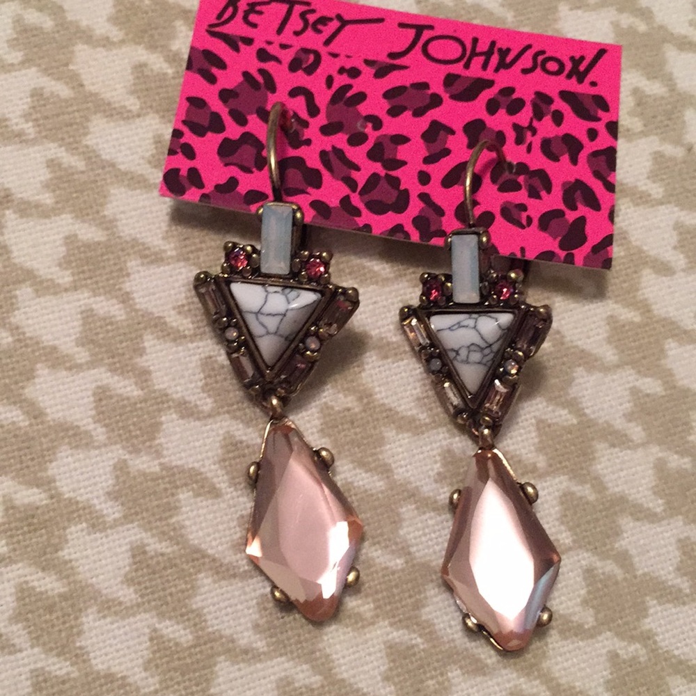 Betsey drop chandelier earrings
